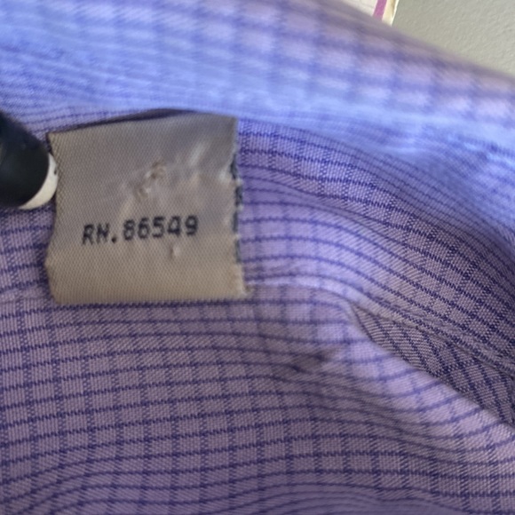 Indigo Palms denim company lavender checkered long sleeve button down. - Picture 8 of 8